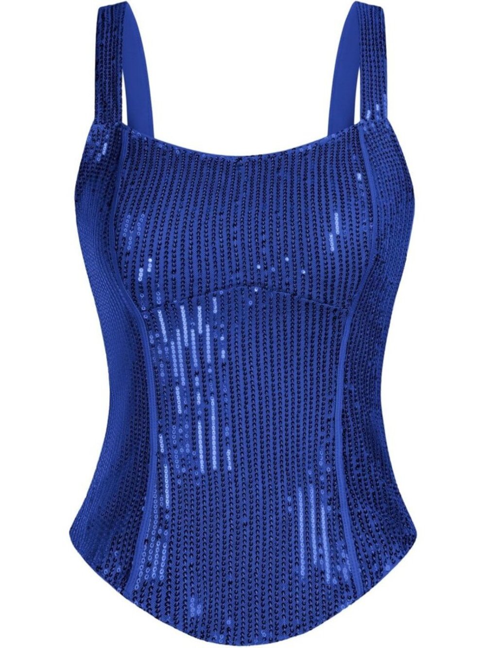 Sparkly Sequin Tank Top for Women | Sexy Slim Bustier Corset Camisole Party Wear